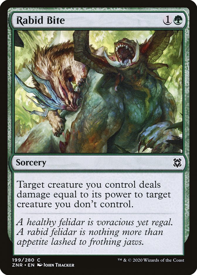 Rabid Bite [Zendikar Rising] | Game Haven TX
