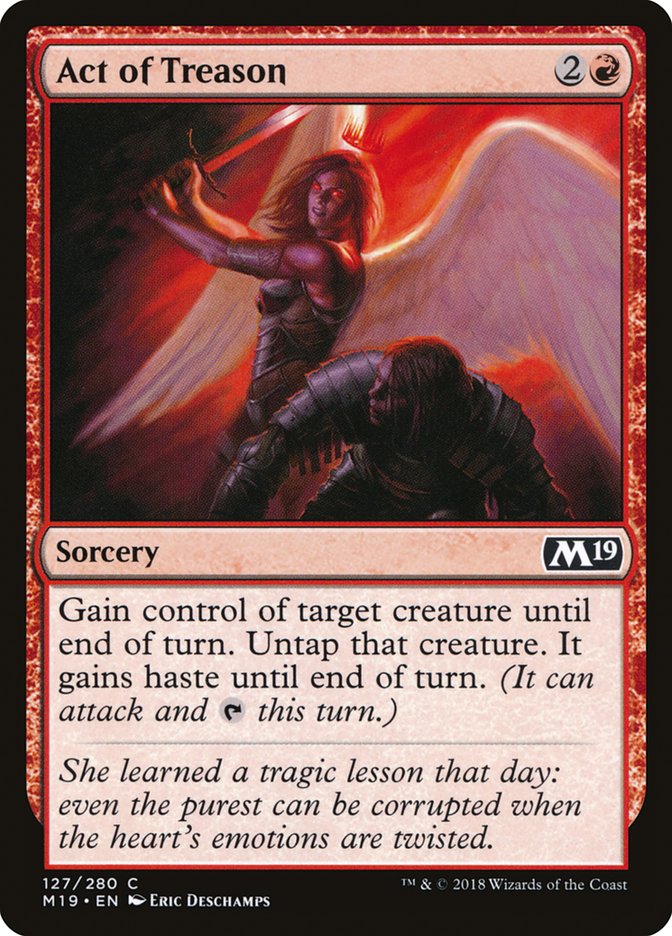 Act of Treason [Core Set 2019] | Game Haven TX