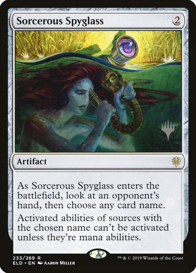 Sorcerous Spyglass (Promo Pack) [Throne of Eldraine Promos] | Game Haven TX