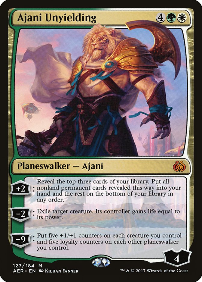 Ajani Unyielding [Aether Revolt] | Game Haven TX