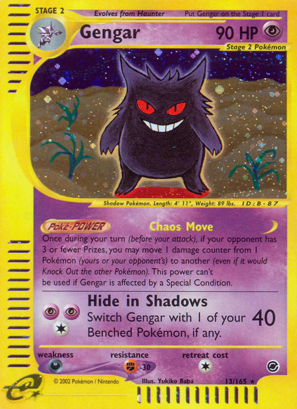 Gengar (13/165) [Expedition: Base Set] | Game Haven TX