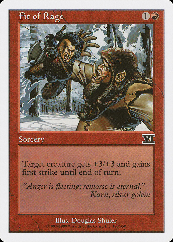Fit of Rage [Classic Sixth Edition] | Game Haven TX
