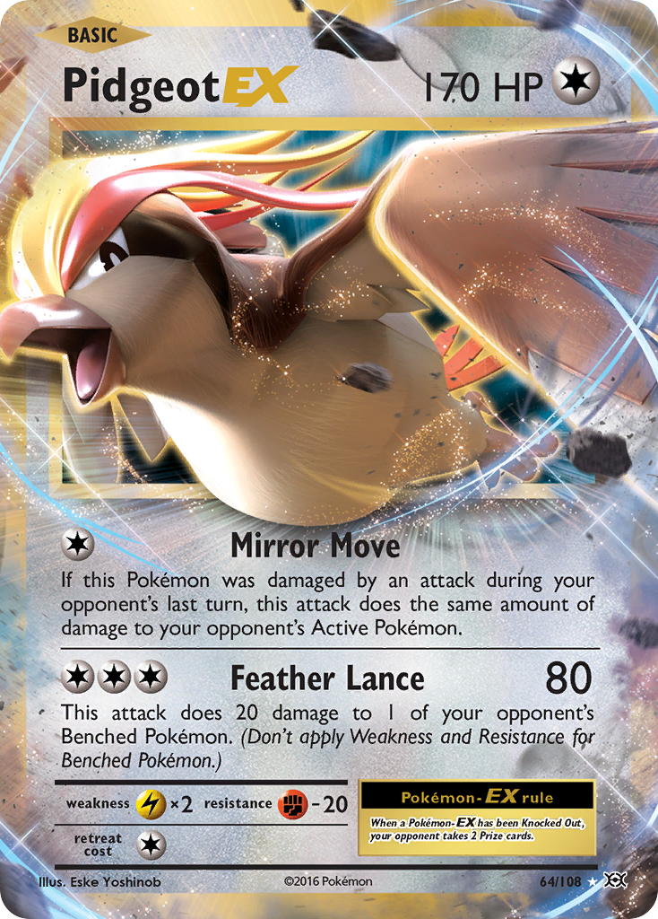 Pidgeot EX (64/108) [XY: Evolutions] | Game Haven TX