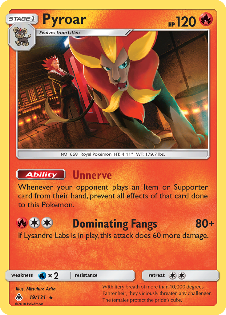 Pyroar (19/131) [Sun & Moon: Forbidden Light] | Game Haven TX