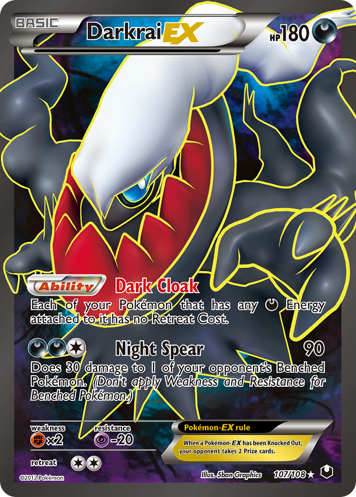Darkrai EX (107/108) [Black & White: Dark Explorers] | Game Haven TX