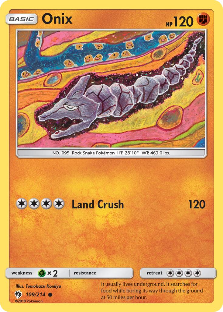 Onix (109/214) [Sun & Moon: Lost Thunder] | Game Haven TX