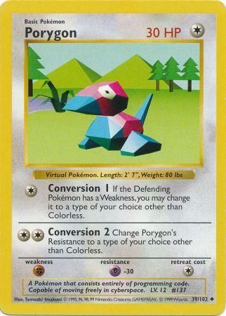 Porygon (39/102) [Base Set Shadowless Unlimited] | Game Haven TX
