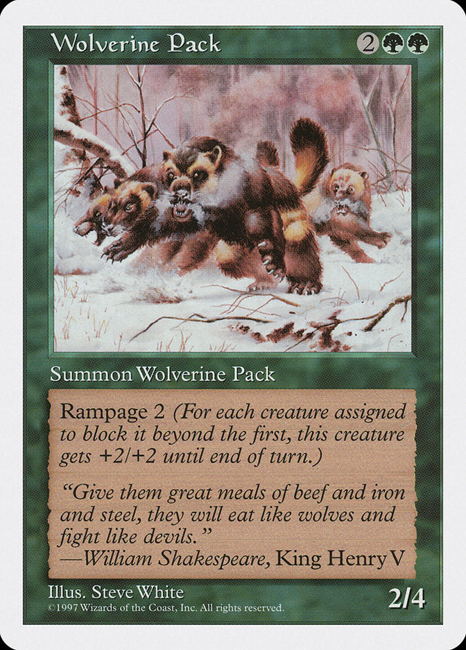 Wolverine Pack [Fifth Edition] | Game Haven TX