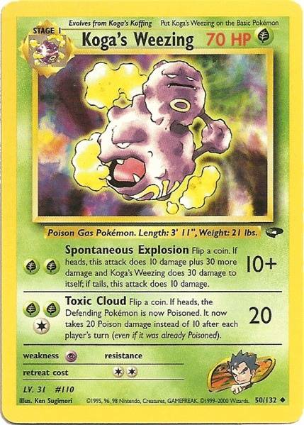 Koga's Weezing (50/132) [Gym Challenge Unlimited] | Game Haven TX