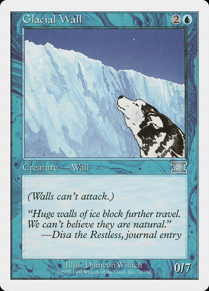 Glacial Wall [Classic Sixth Edition] | Game Haven TX