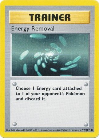 Energy Removal (92/102) [Base Set Shadowless Unlimited] | Game Haven TX