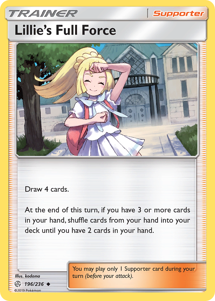 Lillie's Full Force (196/236) [Sun & Moon: Cosmic Eclipse] | Game Haven TX