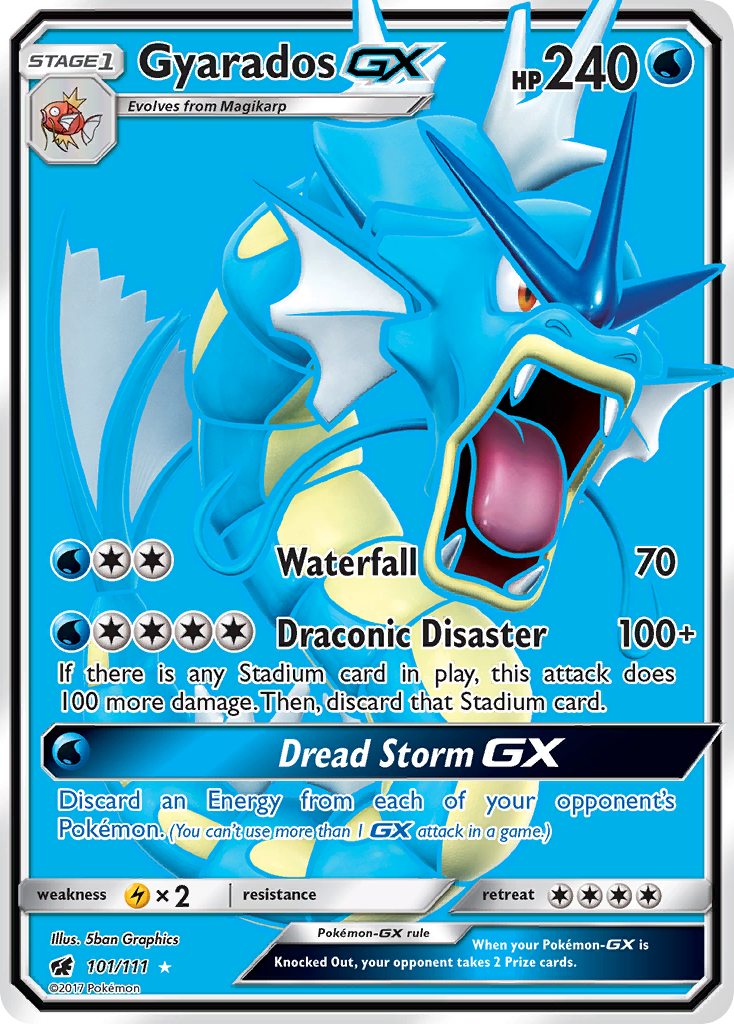 Gyarados GX (101/111) [Sun & Moon: Crimson Invasion] | Game Haven TX