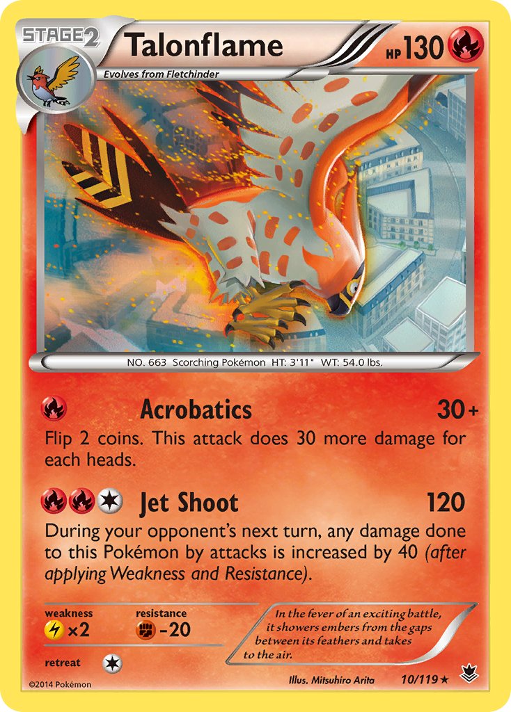 Talonflame (10/119) (Theme Deck Exclusive) [XY: Phantom Forces] | Game Haven TX