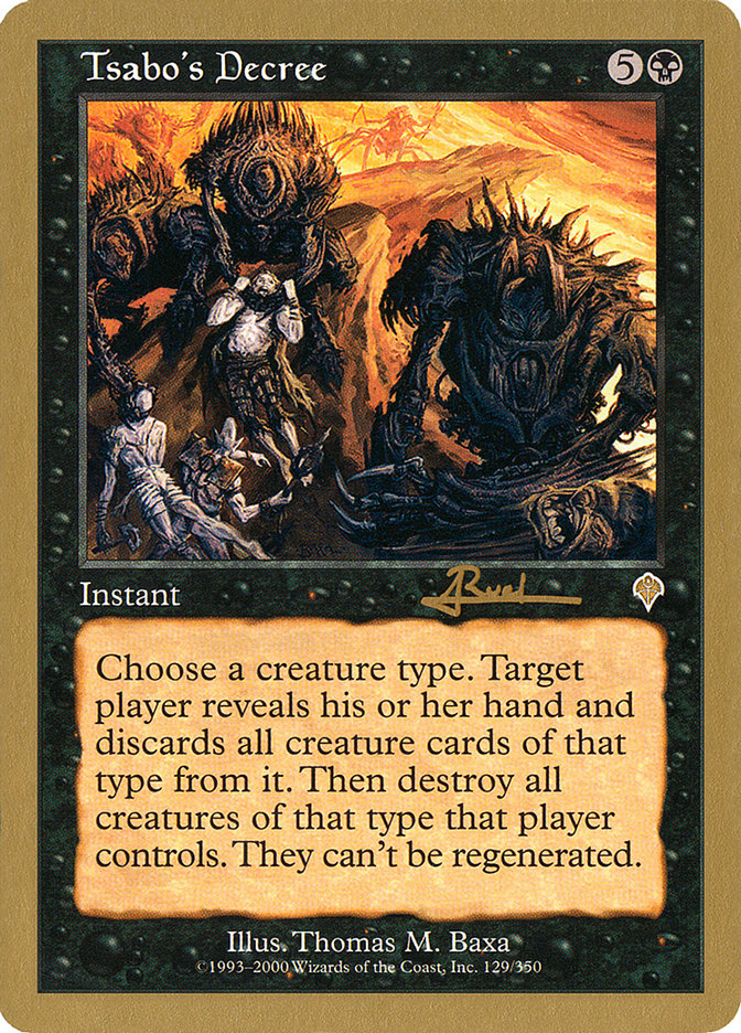 Tsabo's Decree (Antoine Ruel) [World Championship Decks 2001] | Game Haven TX