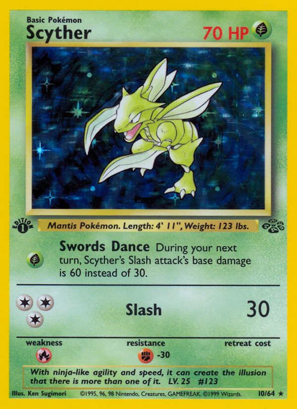Scyther (10/64) [Jungle 1st Edition] | Game Haven TX