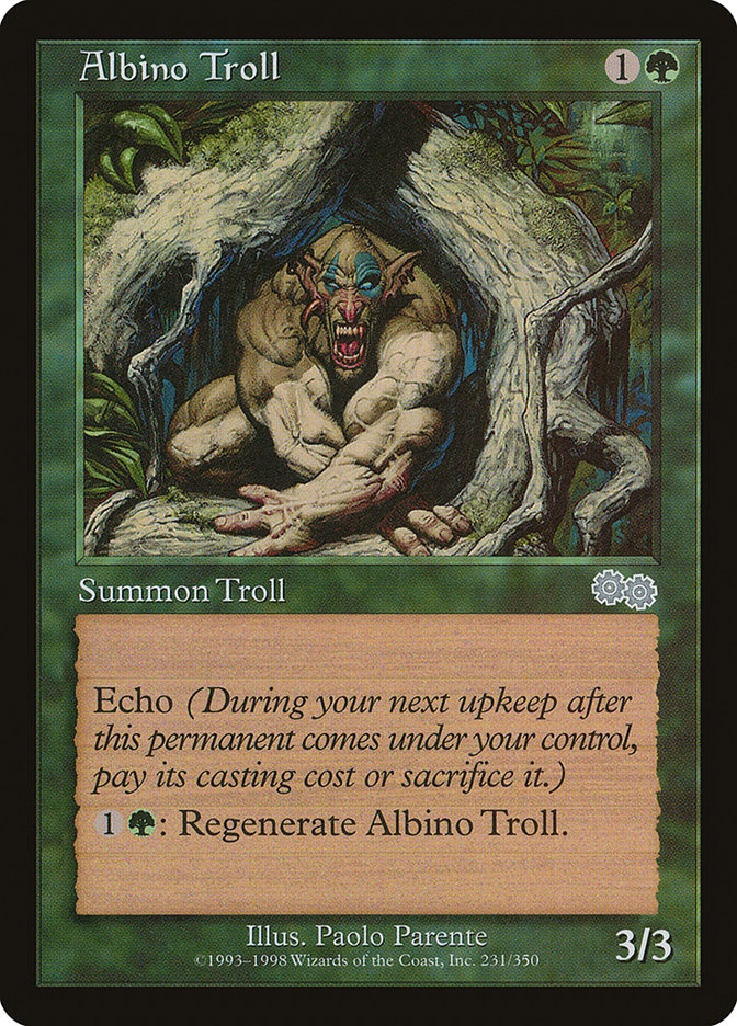 Albino Troll [Urza's Saga] | Game Haven TX