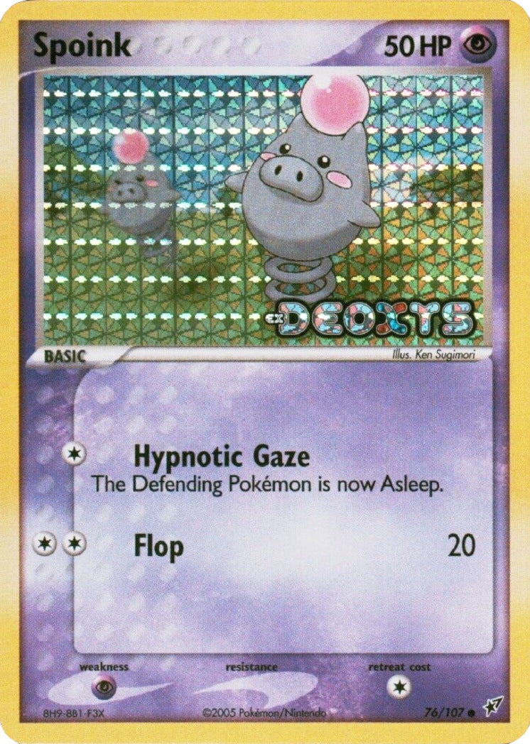 Spoink (76/107) (Stamped) [EX: Deoxys] | Game Haven TX