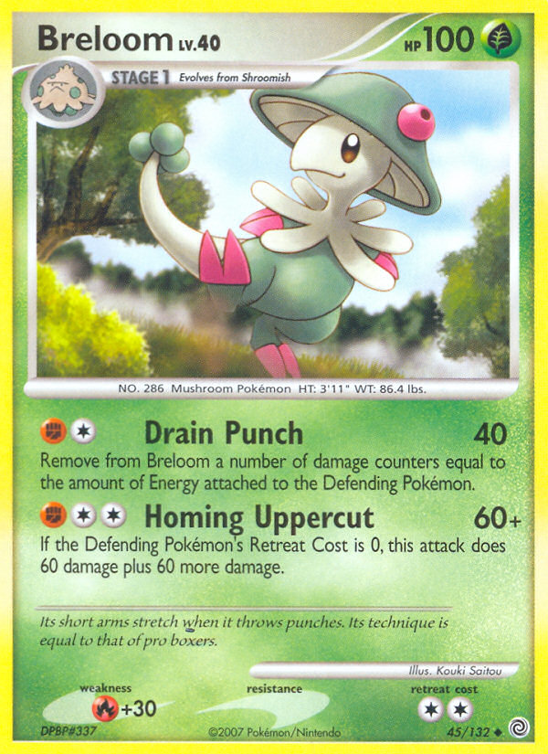 Breloom (45/132) [Diamond & Pearl: Secret Wonders] | Game Haven TX