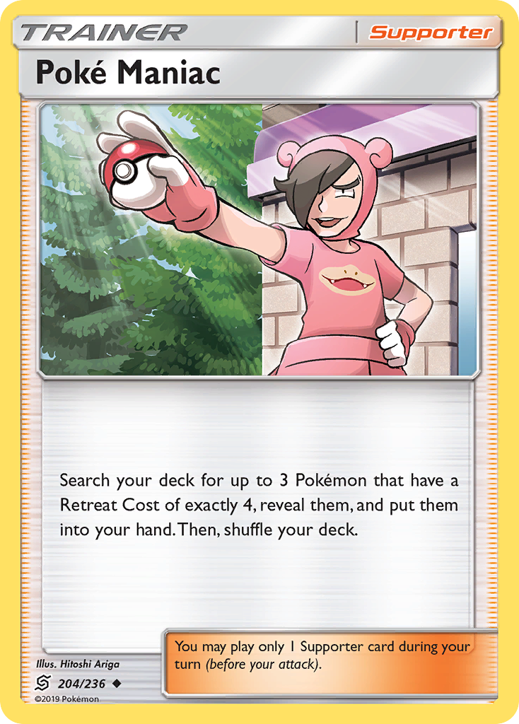 Poke Maniac (204/236) [Sun & Moon: Unified Minds] | Game Haven TX