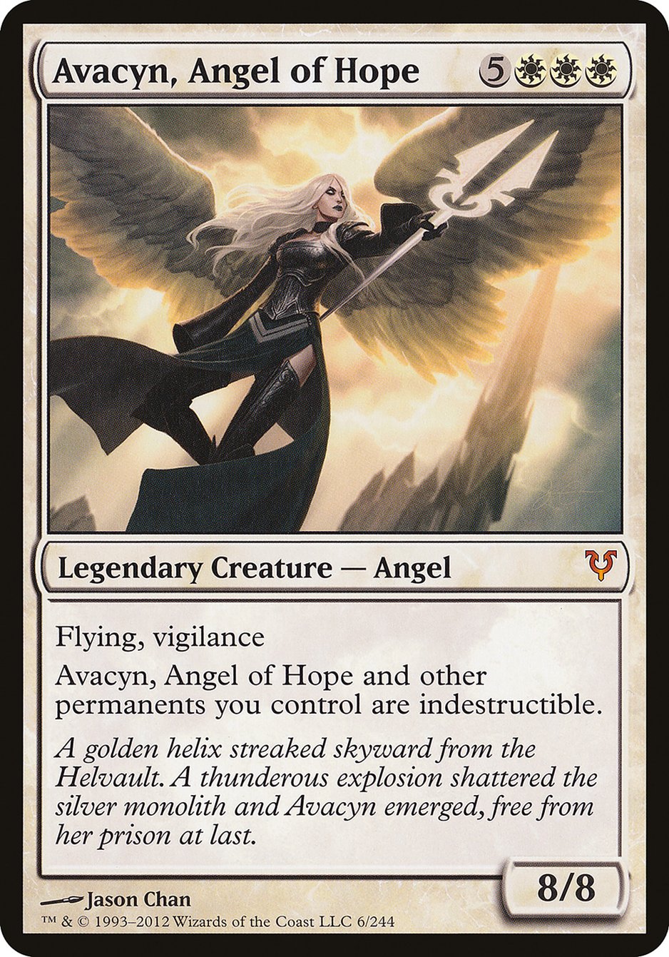 Avacyn, Angel of Hope (Oversized) [Open the Helvault] | Game Haven TX