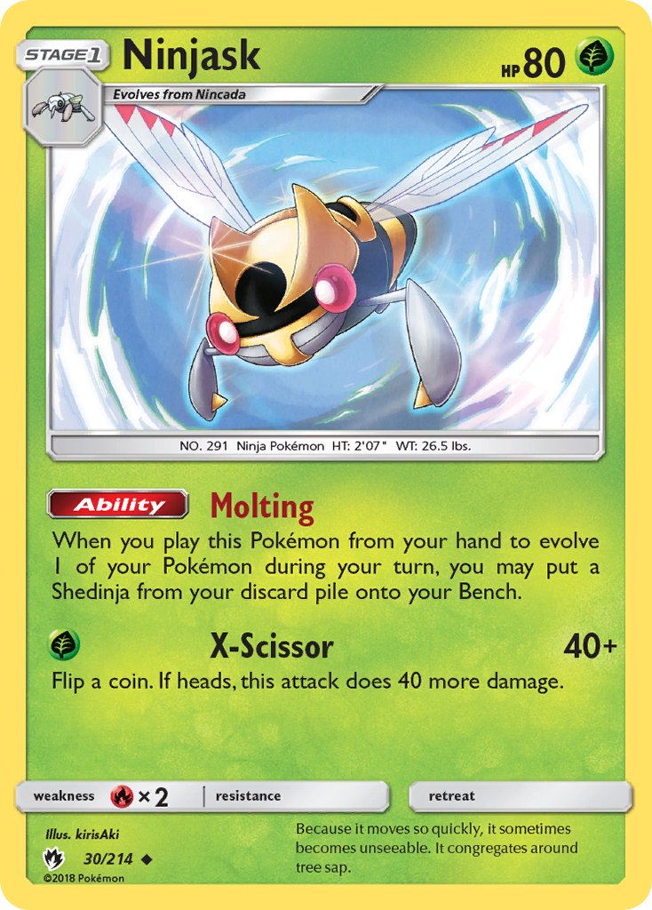 Ninjask (30/214) [Sun & Moon: Lost Thunder] | Game Haven TX