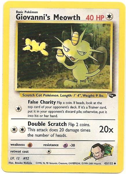 Giovanni's Meowth (43/132) [Gym Challenge Unlimited] | Game Haven TX