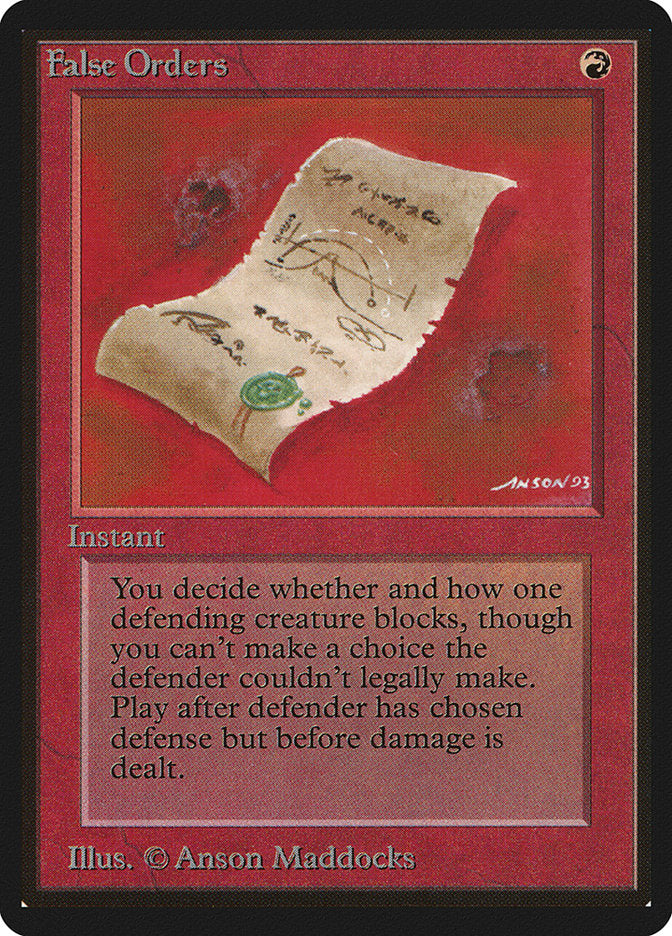 False Orders [Limited Edition Beta] | Game Haven TX