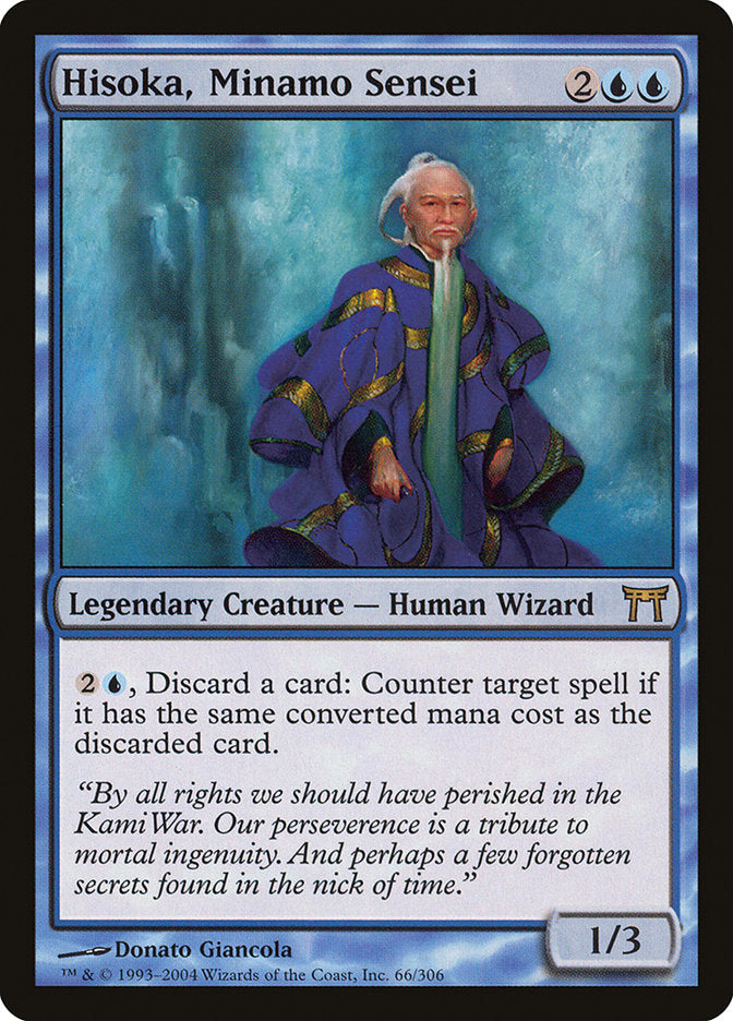 Hisoka, Minamo Sensei [Champions of Kamigawa] | Game Haven TX