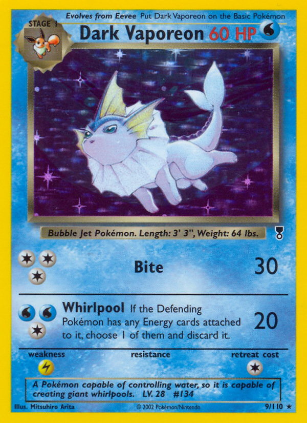 Dark Vaporeon (9/110) [Legendary Collection] | Game Haven TX
