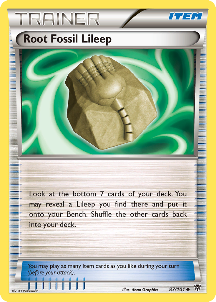Root Fossil Lileep (87/101) [Black & White: Plasma Blast] | Game Haven TX