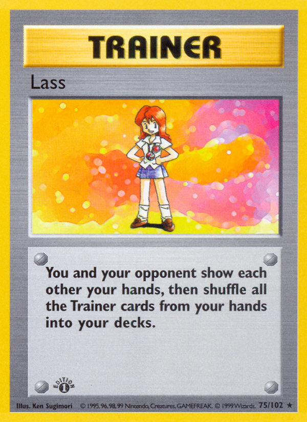 Lass (75/102) (Shadowless) [Base Set 1st Edition] | Game Haven TX