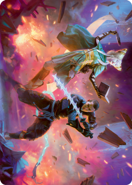 Explosive Entry Art Card [Kamigawa: Neon Dynasty Art Series] | Game Haven TX