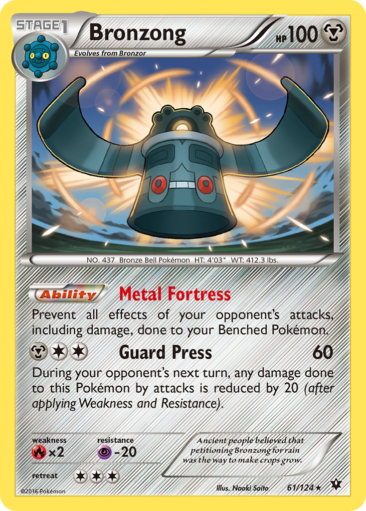 Bronzong (61/124) [XY: Fates Collide] | Game Haven TX