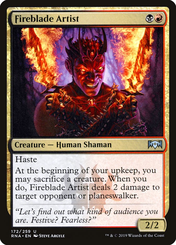 Fireblade Artist [Ravnica Allegiance] | Game Haven TX