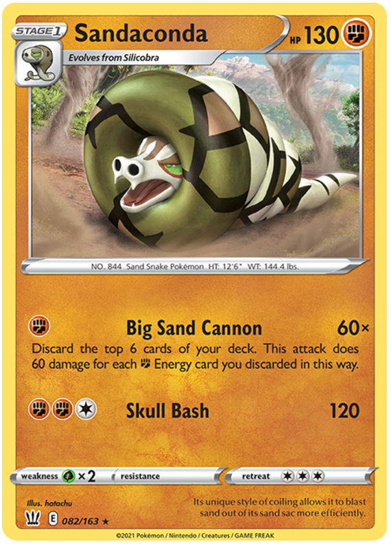 Sandaconda (082/163) [Sword & Shield: Battle Styles] | Game Haven TX