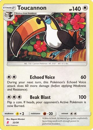 Toucannon (22/30) [Sun & Moon: Trainer Kit - Lycanroc] | Game Haven TX
