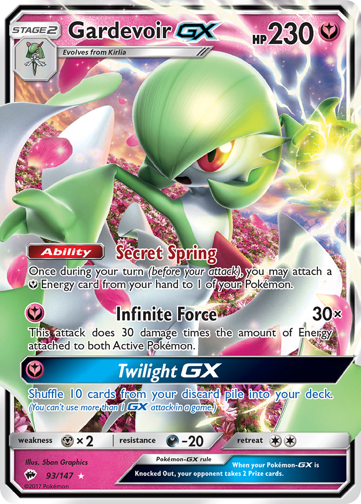 Gardevoir GX (93/147) [Sun & Moon: Burning Shadows] | Game Haven TX