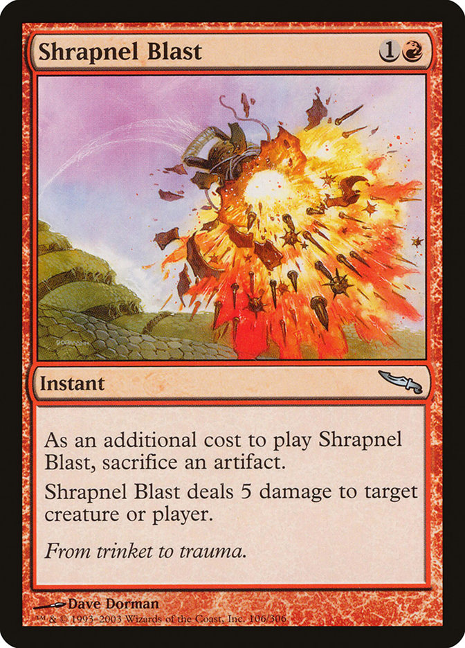 Shrapnel Blast [Mirrodin] | Game Haven TX