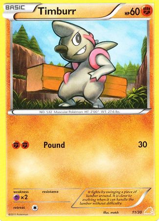 Timburr (11/30) [Black & White: Trainer Kit - Excadrill] | Game Haven TX