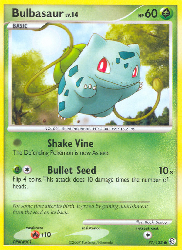 Bulbasaur (77/132) [Diamond & Pearl: Secret Wonders] | Game Haven TX