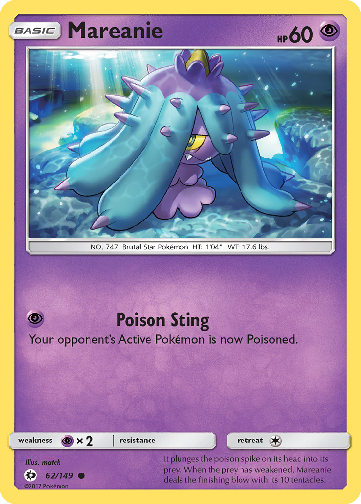 Mareanie (62/149) [Sun & Moon: Base Set] | Game Haven TX