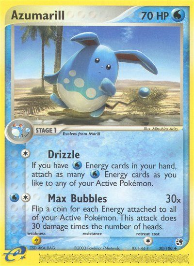 Azumarill (30/100) [EX: Sandstorm] | Game Haven TX