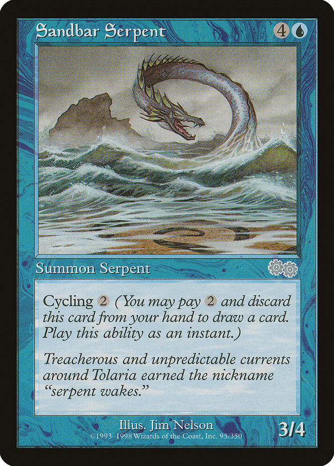 Sandbar Serpent [Urza's Saga] | Game Haven TX