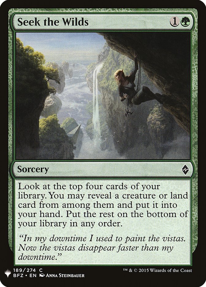 Seek the Wilds [Mystery Booster] | Game Haven TX