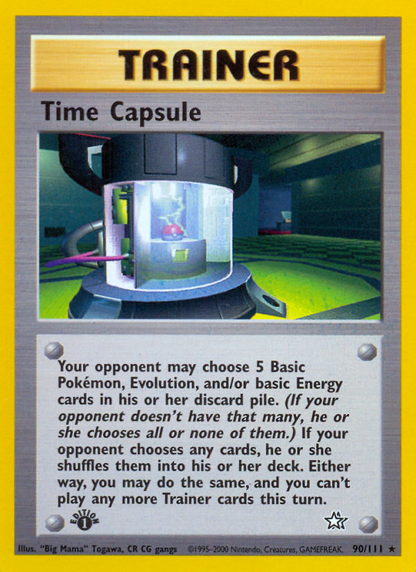 Time Capsule (90/111) [Neo Genesis 1st Edition] | Game Haven TX