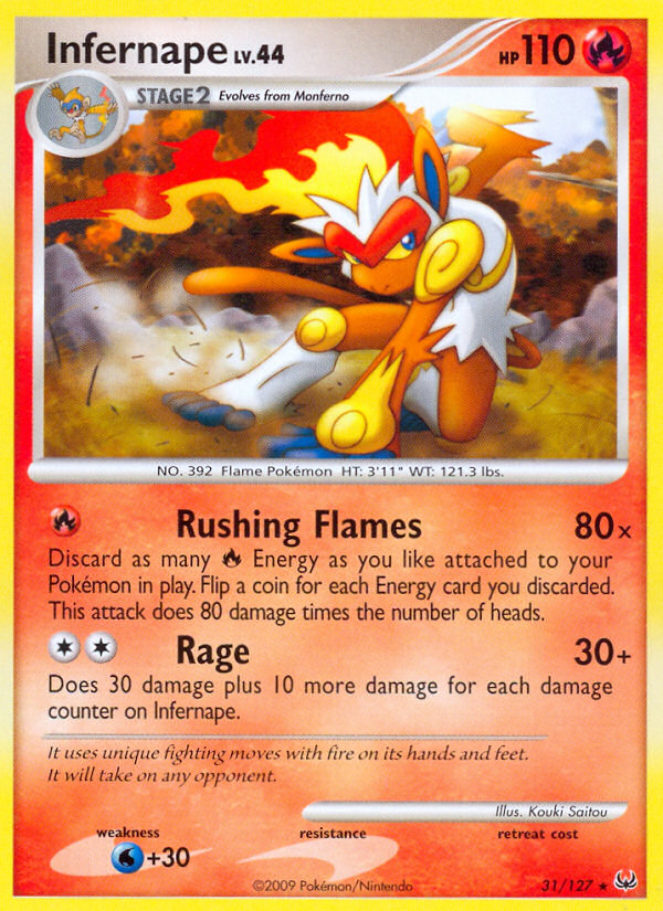 Infernape (31/127) [Platinum: Base Set] | Game Haven TX