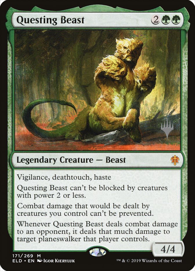 Questing Beast (Promo Pack) [Throne of Eldraine Promos] | Game Haven TX