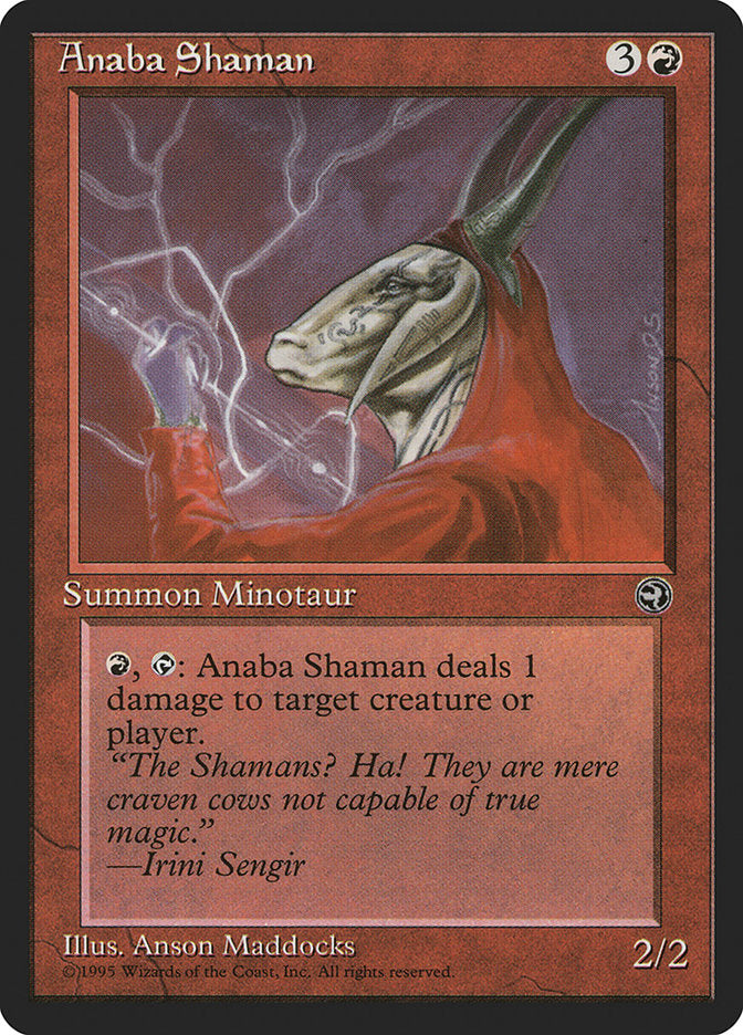 Anaba Shaman (Irini Sengir Flavor Text) [Homelands] | Game Haven TX