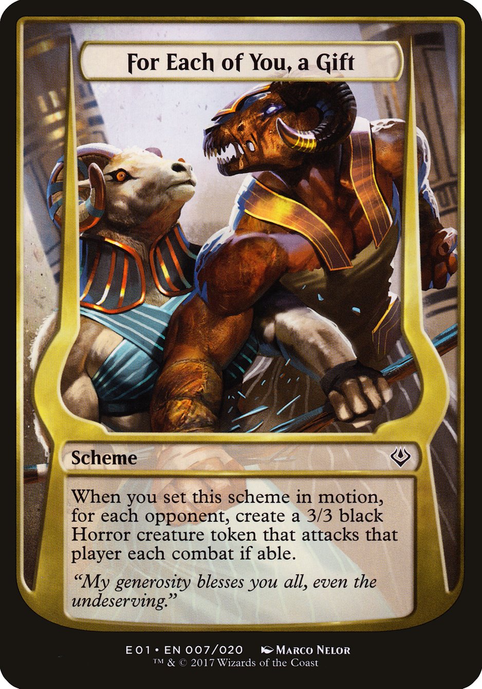 For Each of You, a Gift [Archenemy: Nicol Bolas Schemes] | Game Haven TX